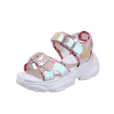 China Fashion Trend Ladies High Heel Fancy Women Female Sandals With Rhinestone for sale