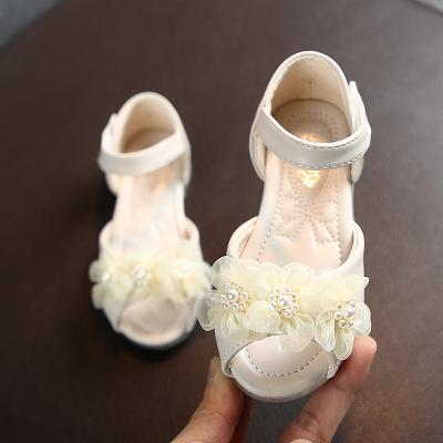 China 2021 Lovely Design New Summer Anti-slippery Infant Sandals Flower Comfortable Bow Baby Sandals For Girls for sale