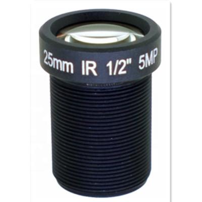 China 5 Megapixel M12 Optical Panel Lens 1/3 25mm Lens for sale