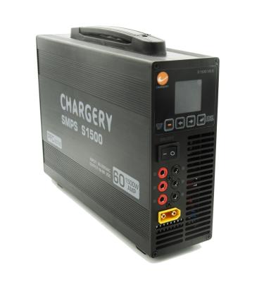 China 30V 24V 1500W Adjustable UAV SMPS Battery Charger Compact E Rickshaw 68mm 60A for sale