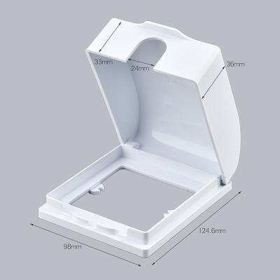 China Transparent PVC Wall Switch Box Waterproof 86 Type Wall Switch Case Panel AC001 for sale