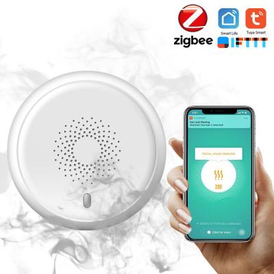 China ZigBee Smoke Leak Detector Security Alarm Remote Control Sensor Warning Smart Smart Home Security Alarm Dropshipping for sale