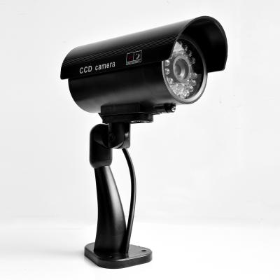 China Non Real Security Outdoor Waterproof Simulation Low Power Camera LED Light Monitor CCTV Surveillance Dummy Bullet Camera for sale