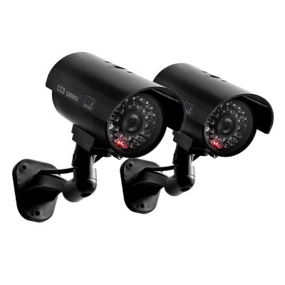 China Red Low Power Camera Dummy Bullet LED CCTV Security Simulation Indoor Outdoor Indoor Not Real Flashing Camera for sale