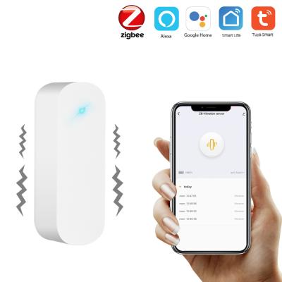 China Safety Edges & Zigbee smart vibration sensor bumper detection, smart Tuya life APP notification, real-time motion shock alarm, historical record for sale