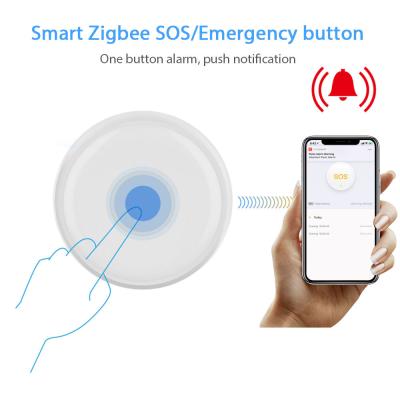 China Wireless Remote Zigbee Call Button SOS/Emergency Button Pager For Fall Alarm Patient Alert System Work With Tuya Zigbee Hub TY044 for sale