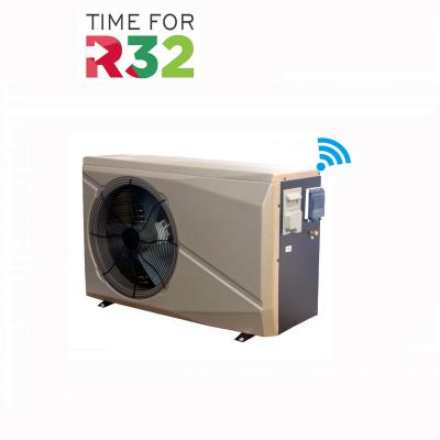 China European R32 DC inverter swimming pool heat pump heater, wifi APP control for sale