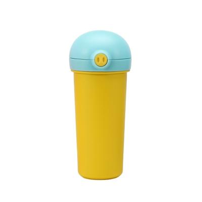 China Hot Selling Cute Traditional Pig Nose Kids Water Bottles, 3-6 Kids Water Cups With Silicone Straw To Go Out for sale