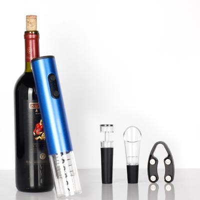 China Stocked Popular Automatic Dry Wine Corkscrew Wine Opener Gift Custom Electric Wine Accessories Set for sale