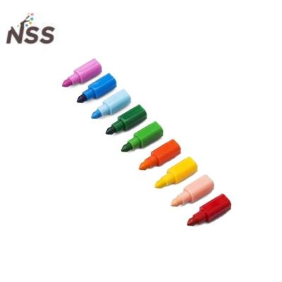 China Kids Drawing Tool Shaped Crayons Bright Colors DIY Buliing Block Crayons For Kids Drawing Set for sale