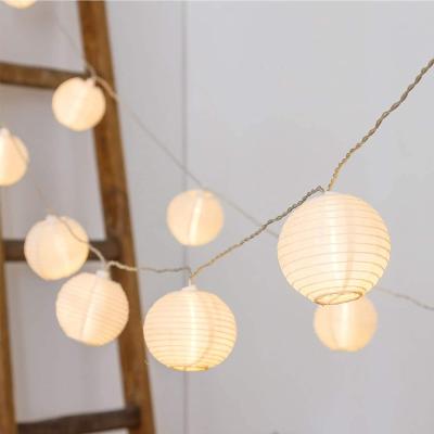 China String Lights Outdoor Fabric Lantern LED Wall Light With Tuya Smart App Decoration Christmas Outdoor String Light for sale