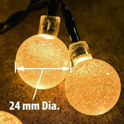 China String Lights Bubble Ball Globe Warm White Fairy Wedding Led Lighting Decorative Party Lantern Light for sale