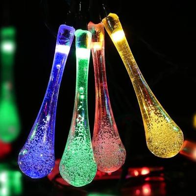 China Christmas String Light Party String Light Water Drop Raindrop String Pendant Wedding Wedding Lights Decoration Holder for sale