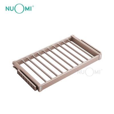 China (Other) Nuomi Adjustable Two Series Design Stylish Pants Rack Hanger Wardrobe Closet Organizer for sale