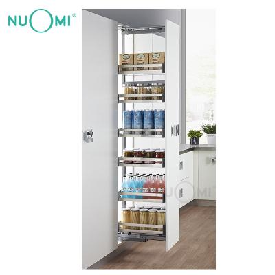 China NUOMI TERRAS Series Excellent Quality Contemporary Pantry Revolving Basket In Kitchen Tall Cabinet for sale