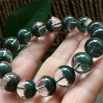 China Europe Garden Quartz Natural Crystal Stone Bracelets With Basin Green Treasure Beautiful Ghost Bead Bracelet for sale