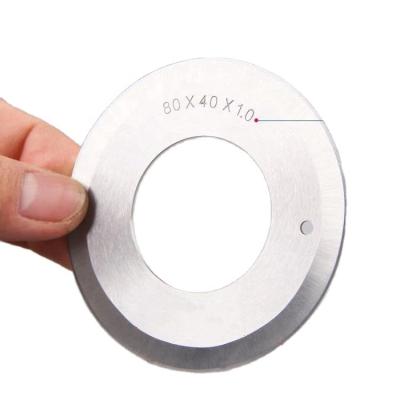 China Wear-Resistance Rotary Blade Standard Industrial Circular Cutting Blade Large Circular Blade 80*40*1 Blade For Paper for sale