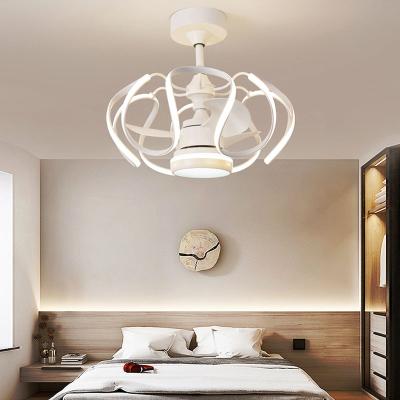 China With Light Modern Minimalist Ceiling Fan Light Remote Control Invisible Ceiling Fan With Light Fan for sale