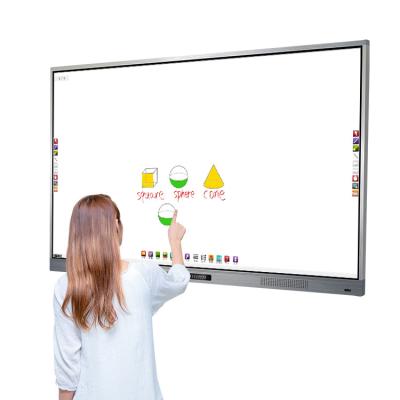 China Education.Training.Office Eiboard interactive flat screen size 4k 75 inch digital infrared multi touch screen teching equipment for school smart board for sale