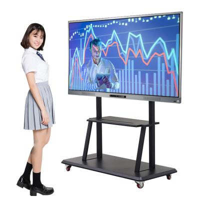 China Portable School Education Equipment 4K Touch Screen Monitor White Panel Interactive Digital Smart Board For Teaching for sale