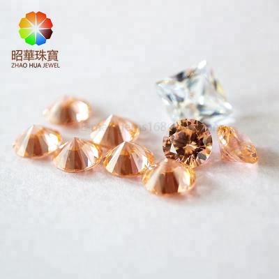 China 6.0mm Round Color Change Morganite Zircon Morganite Gemstone CZ for sale