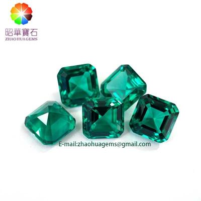 China High Quality NanoCrystal Cut Green Nanosital Green Loose Gemstone for sale