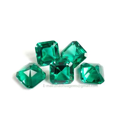 China Green Nanosital Nanosital Green Cut Green Loose Gemstone for sale