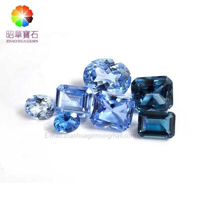 China Synthetic Spinel Blue Green Synthetic Loose Spinel Gemstone (Lab Created) for sale