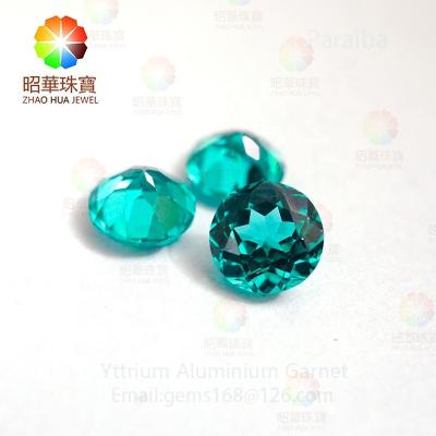 China Aluminum Loose Gemstone Wuzhou Gemstone Round Cut Yttrium Gemstones, Aluminum Garnet and Garnet Paraiba Tourmaline Yttrium for sale