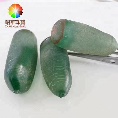 China Verneuil Method Brazil Emerald Synthetic Spinel Materials Wholesale Green Gemstone Raw Materials Spinel for sale