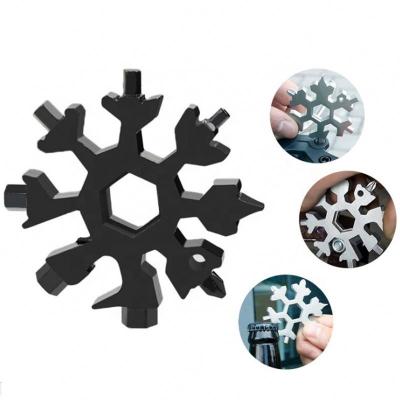 China Multifunctional EDC Snowflakes Snatch 18in 1 Hardware Combination Multifunctional Tool for sale