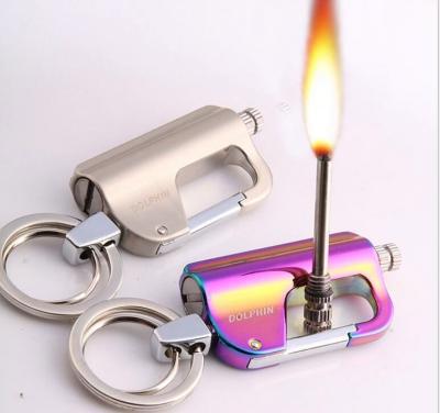 China Metal Creative Times 10,000 Lit Million Match Kerosene Igniter Key Chain Match Multifunctional Outdoor Waterproof Fire Starter for sale