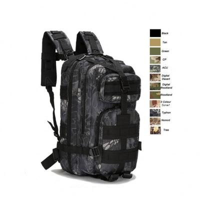 China Tactical Classic Style Molle Bag , Multi Colors Outdoor Camping 3P Tactical Military Backpack for sale