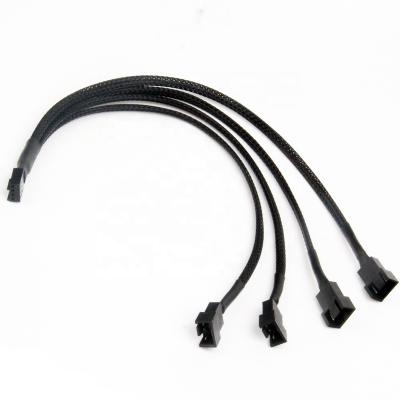 China PVC PWM Fan Splitter, PC 4 Pin Fan Extension Power Cable 4 Pin Adapter Cable Computer CPU Fan Splitter for sale