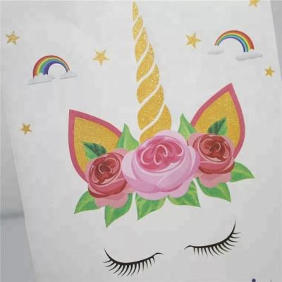 China Unicorn Gift Bags for Unicorn Party Favor Bags Birthday Party Supplies , Party Bags 15*21*8 for sale