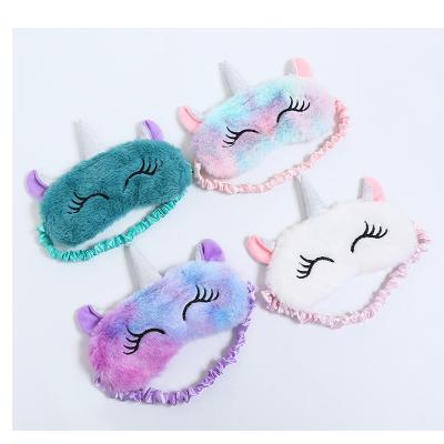 China Unicorn Sleeping Patch, Soft Visor Unicorn Kids Sleep Patch Cute Girls Plush Headband 18.5*8*1cm for sale