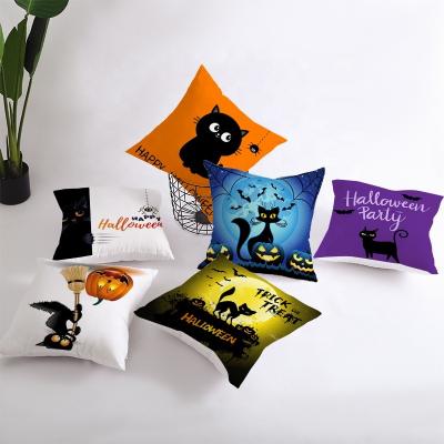 China As Bat Happy Pumpkin Throw Blanket 2019 Picture Halloween Decorative Pillow Cover Pillowcases Pillow Covers for sale