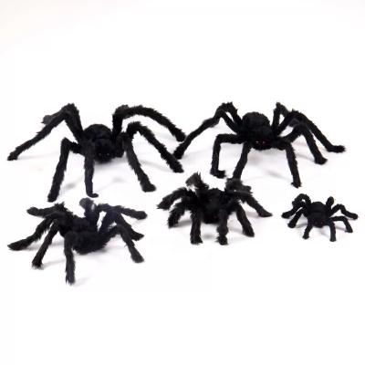 China Funny Prank Toys Spider Toy For Party Festival Supplies Halloween Decoration Horror Plush Spider 30cm/50cm/60cm/75cm/90cm/125cm/150cm/200cm for sale