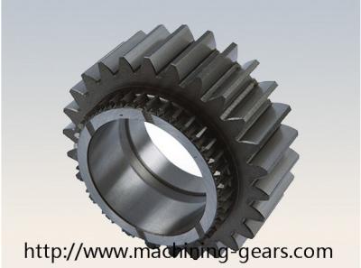 China High Precision Cylindrical Aluminium Alloys Helical Spur Gear Double Diameter for sale