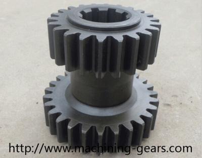 China Machinery Parts Double Gears Transmission Metal Spur Gear 0.03mm Tolerance for sale