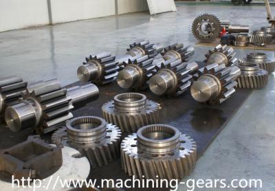 China Aluminium / Copper Double Gears CNC Milling Spur Helical Gear Sand Blasted for sale