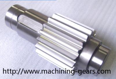 China Non - Standard Helical Spline Shaft , Carbon Steel / Alloy Steel Gear Shaft for sale