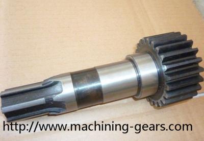 China Motor Parts Industrial Spur Gear Shaft  / Helical Metal Shaft Head Gear for sale