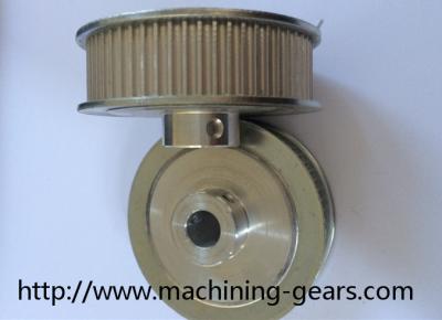 China Aluminum / Steel / Brass Synchronous Toothed Belt Pulley with Flanges for sale