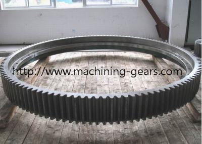 China Blackened External Large Diameter Gears Ring Gear For Vehicle Accessories for sale