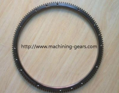 China Steel Forged Fly Wheel Ring Gear / Forklift Parts Tooth Large Ring Gear for sale