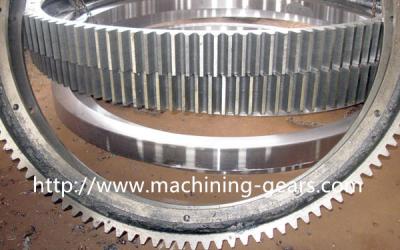 China Polishing Large Diameter Engine Ring Gear / Industrial Custom Spur Gears For Machinery for sale