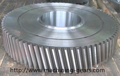 China SS Large Diameter Gears / Spur and Helical Gears for Heavy Duty Machinery for sale