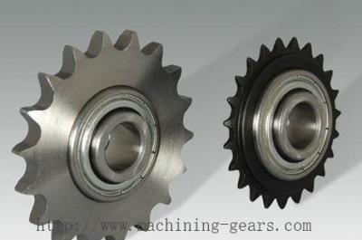 China Harvester Quenching Chain Sprocket Wheel With Blackened Technique Hole for sale