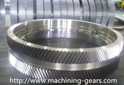 China Iron Large Pitch Diameter Gear Wheels For Cement / Mining Facilities for sale